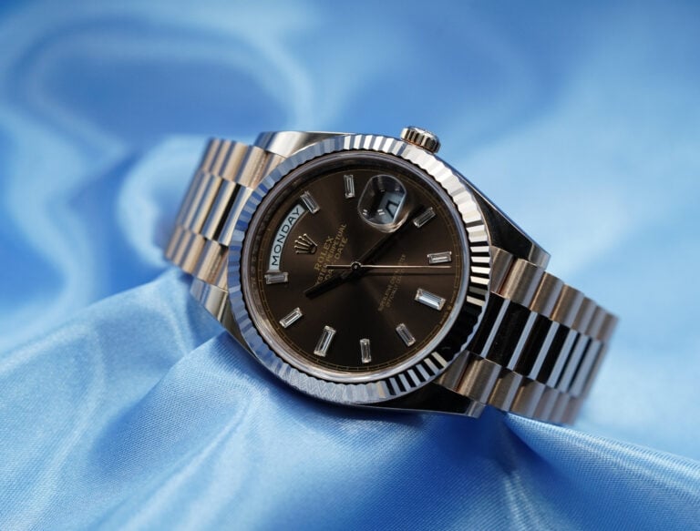 achtergrond blauw rolex