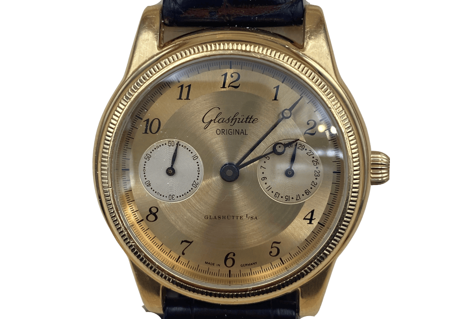 Glashütte Horloge Geelgoud